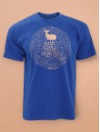 Hemingway tričko unisex modré